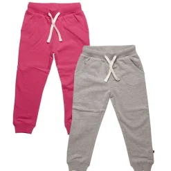 Minymo 2 Pak Basic Sweatbuks - Pink/Grå/577- Multipack|Bukser