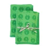 Småfolk 2 pak håndklæde 70x140 med æbler - Apple green-Børn Badekåber & Håndklæder