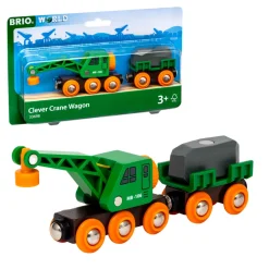 Brio 33698 Togvogn med kran- Togbaner & Tog
