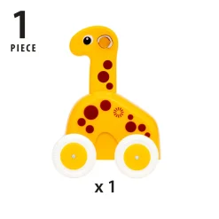 Brio 30229 Træk & Gå Giraf- Trælegetøj