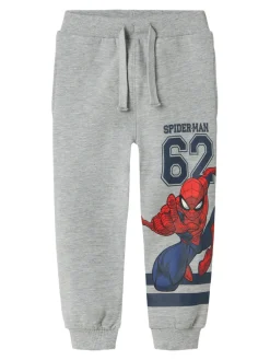 NAME IT Adam Spider Sweatpants - Grey Melange- Bukser