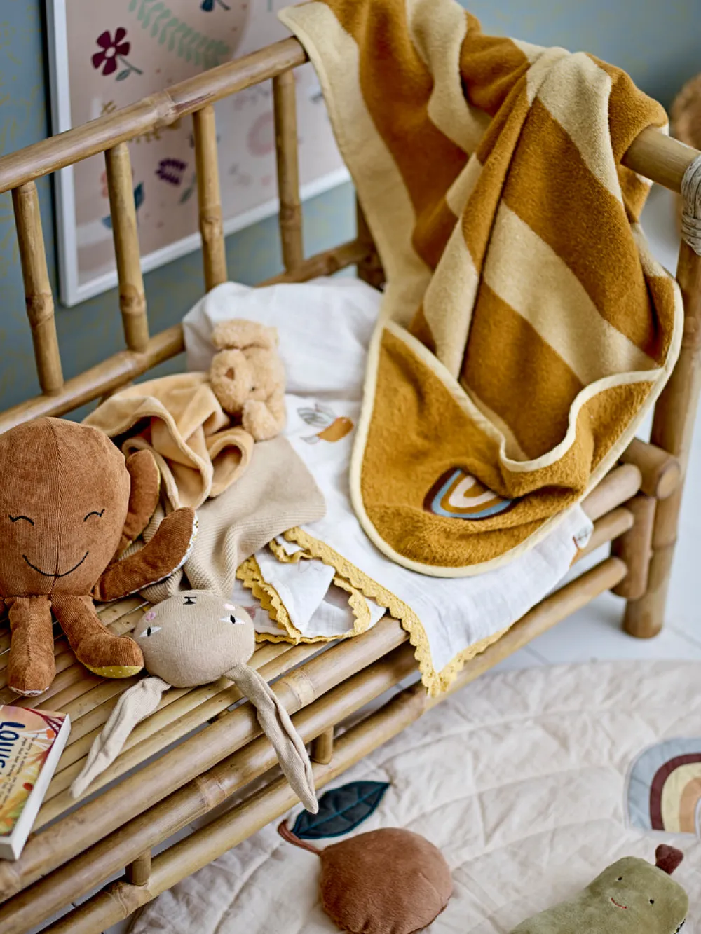 Bloomingvillemini Agnes Legetæppe, Hvid-Børn Gulvtæpper