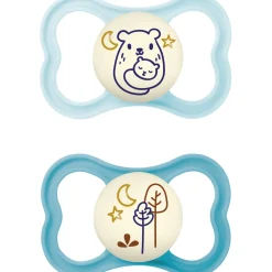 MAM Air Night 6-16m Silicone Blue- Sutter