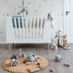 Done By Deer Aktivitets gulvspejl Wally Blå- Aktivitetslegetøj