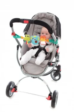 Playgro Aktivitets Leg - Travel Trio Musical Pram- Legetøj Til Barnevogne & Autostole