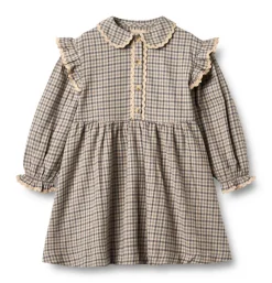 Wheat Alissa Kjole - Blue check- Kjoler