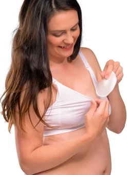 Carriwell Ammeindlæg i Natur Silke - white 6 stk.- Ammeindlæg/Ammebrikker