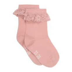 BeKids Ankel Strømper m. Blonde 2-pack - Dusty Rose- Strømper