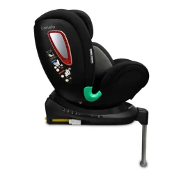 Lionelo Antoon Plus autostol - black onyx- Autostole Med Integreret Baser|Autostole 40-125 Cm (0-6 År)