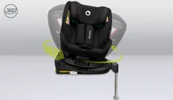 Lionelo Antoon Plus autostol - black onyx- Autostole Med Integreret Baser|Autostole 40-125 Cm (0-6 År)