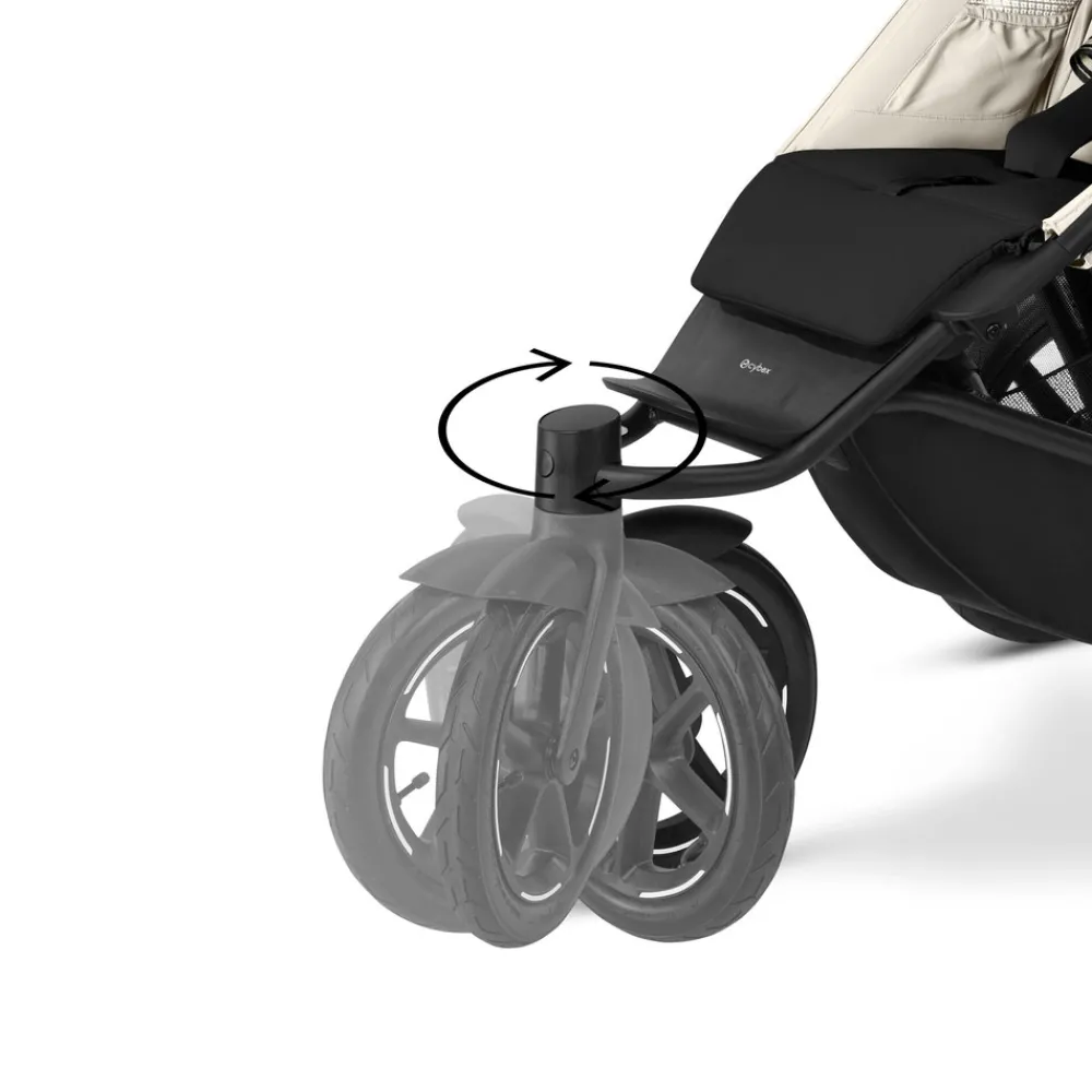 Cybex Avi Spin - Seashell Beige- Løbevogne|Klapvogne Med Flade Sæder