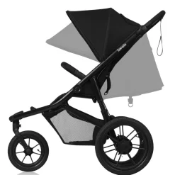 Lionelo Azura - black onyx- Klapvogne Med Flade Sæder