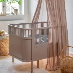 Sebra Baby & Jr. seng - jetty beige - FSC®-Børn Tremmesenge