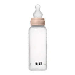 BIBS Baby Bottle Silicone 1 pack 270 ml Blush- Sutteflasker