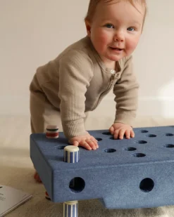 MODU Baby Motoriksæt - Deep Blue / Sky Blue- Store Byggesæt|Tumlemøbler