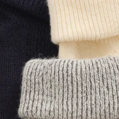 BeKids Baby Ribsok m. ABS 3-pak - 778- Strømper