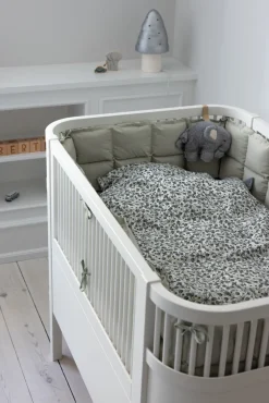 Sebra Baby sengetøj, blue olive, beige/blå 100x70-Børn Sengetøj