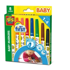 Ses Creative Babyfarver - 8 farver- Farver & Tusser