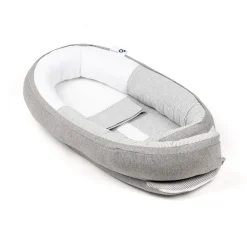 Doomoo Babynest - stribet grå-Børn Nest
