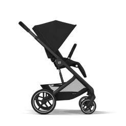 Cybex Balios S Lux - Moon Black- Klapvogne Med Flade Sæder