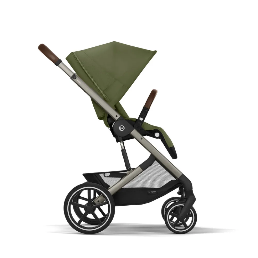 Cybex Balios S lux - Moss Green- Klapvogne Med Flade Sæder