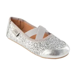 Sofie Schnoor Kids Ballerina - Silver- Sandaler Med Blink|Hjemmesko
