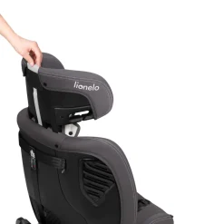 Lionelo Bastiaan one i-size - grey stone- Autostole 40-150 Cm (0-12 År)|Autostole Med Integreret Baser