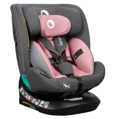 Lionelo Bastiaan one i-size - pink rose- Autostole Med Integreret Baser|Autostole 40-150 Cm (0-12 År)