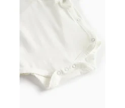 MarMar Copenhagen Belita Slå-om-body - Gentle white- Bodystocking M. Skrålukning