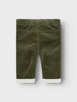 NAME IT Ben regular cord bukser - TEA LEAF- Bukser