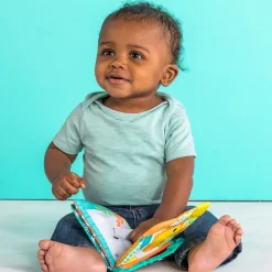 Bright Starts Bide-legetøjs-bog- Røre- & Følebøger