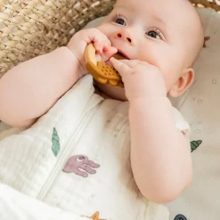 Done By Deer Biderangle 2 stk Deer friends Mustard/Pudder- Bideringe & Rangler