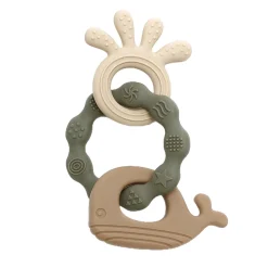 Magni Biderangle silikone blæksprutte og hval vedhæng- Bideringe & Rangler