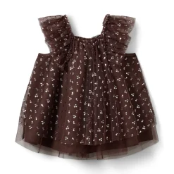 Sofie Schnoor Kids Blossom Kjole - Brown- Kjoler