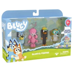 BLUEY Figurer 4 figur pk. - Family eller venner- Figurer