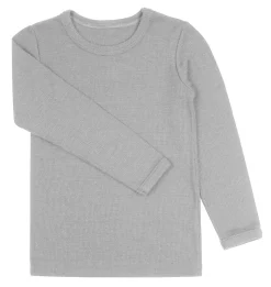 BeKids Bluse I Uld - Lys Grå/15617- Uldoverdele