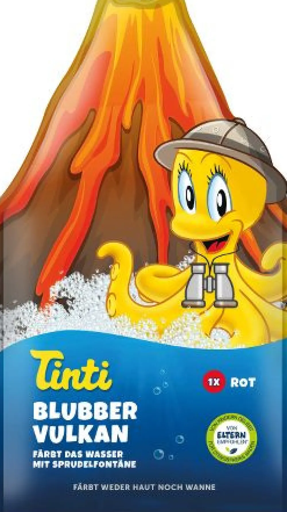 Tinti Boblende vulkan, rød- Tilbehør Til Bad & Pleje