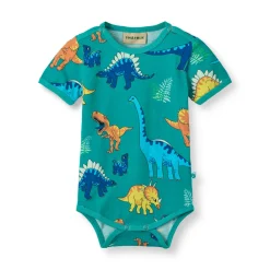 Småfolk Body kortærmer - Teal- Bodystocking Kortærmet