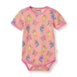 Småfolk Body kortærmet - Blossom- Bodystocking Kortærmet