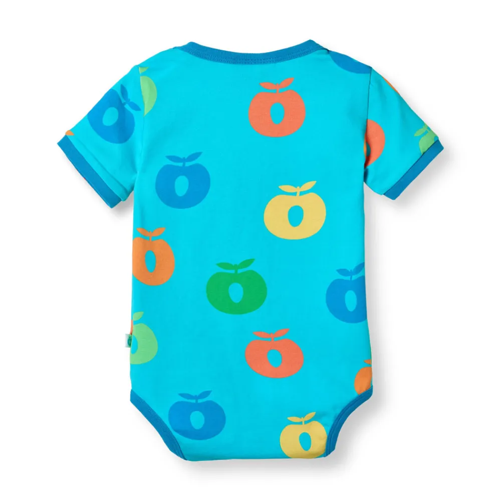 Småfolk Body kortærmet - Blue atoll- Bodystocking Kortærmet