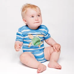 Småfolk Body kortærmet - Tropic sea- Bodystocking Kortærmet