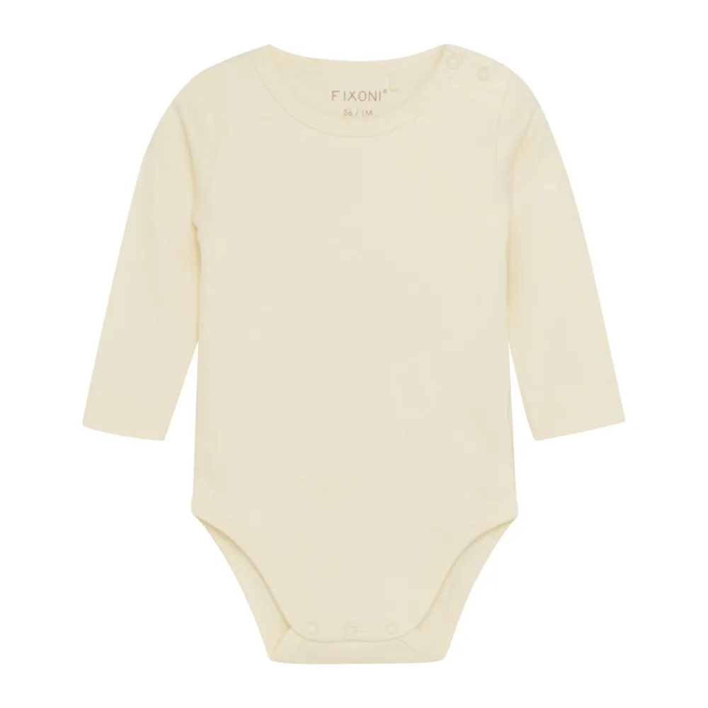 Fixoni Body langærmet - Buttercream- Bodystocking Langærmet