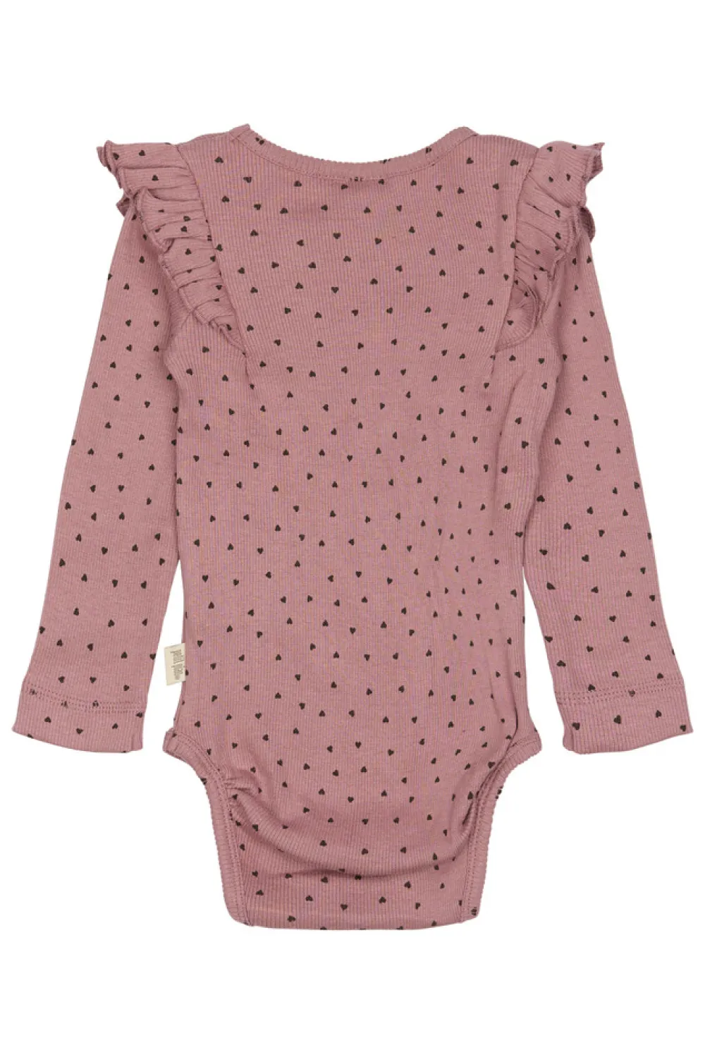 PETIT PIAO Body Langærmet - Nostalgic Rose/Coffee Bean- Bodystocking Langærmet