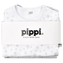 Pippi Body Langærmet Med Print 4-Pak - 190- Multipack|Bodystocking Langærmet