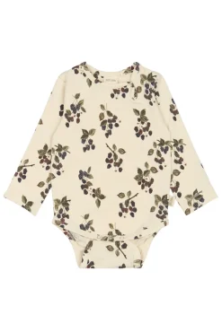 PETIT PIAO Body ls - Blackberry- Bodystocking Langærmet