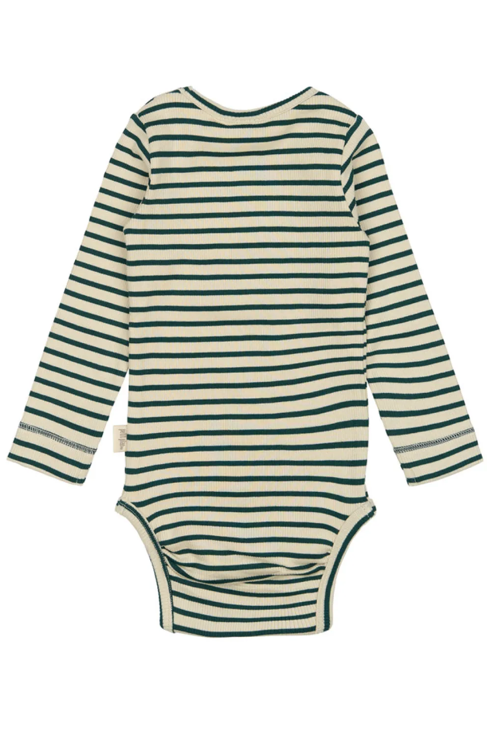 PETIT PIAO Body ls - Dark Sea/Off White- Bodystocking Langærmet