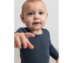 MarMar Copenhagen Body med lange ærmer - Blue- Bodystocking Langærmet