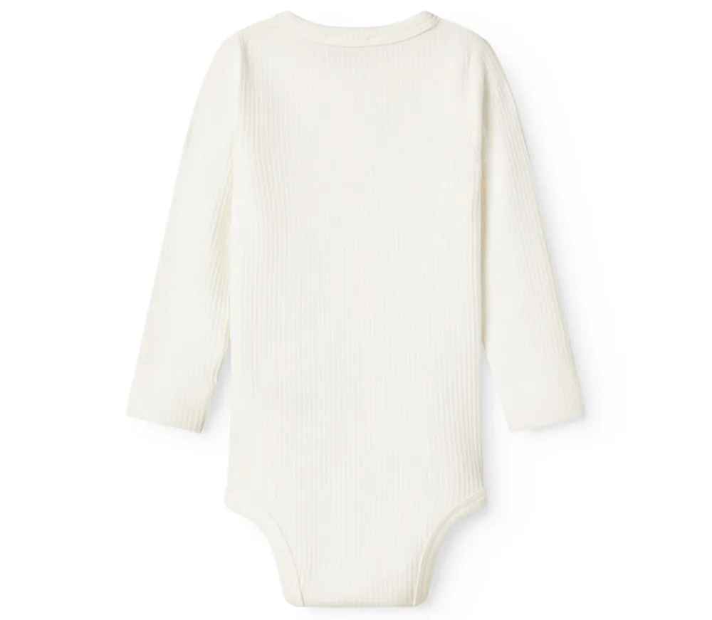 MarMar Copenhagen Body med lange ærmer - Gentle white- Bodystocking Langærmet