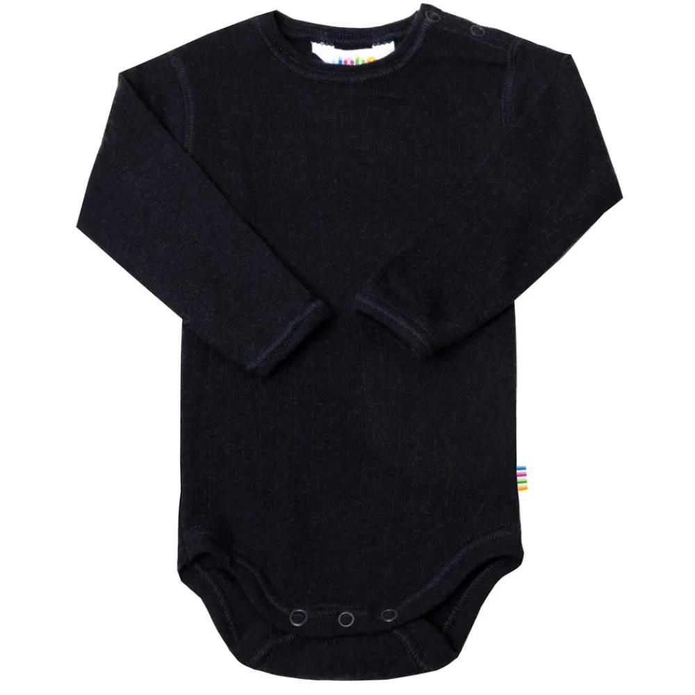 Joha Body med lange ærmer - Navy- Uldbodyer|Bodystocking Langærmet