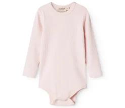 MarMar Copenhagen Body med lange ærmer - Rosa- Bodystocking Langærmet